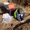 Excavation of Roman skeleton